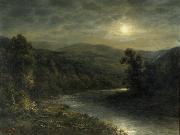 Moonlight on the Delaware River unknow artist